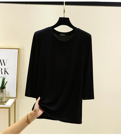 Premium Modal 3/4 Sleeve Top - Lightweight Comfy Tee in Plus Sizes