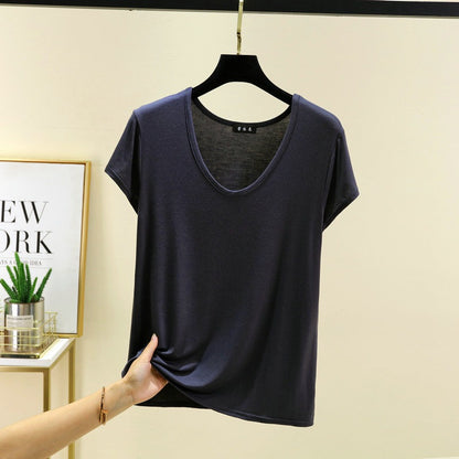 Super Soft Modal Scoop Neck Top | Lightweight Breathable Summer Basclayer Tee