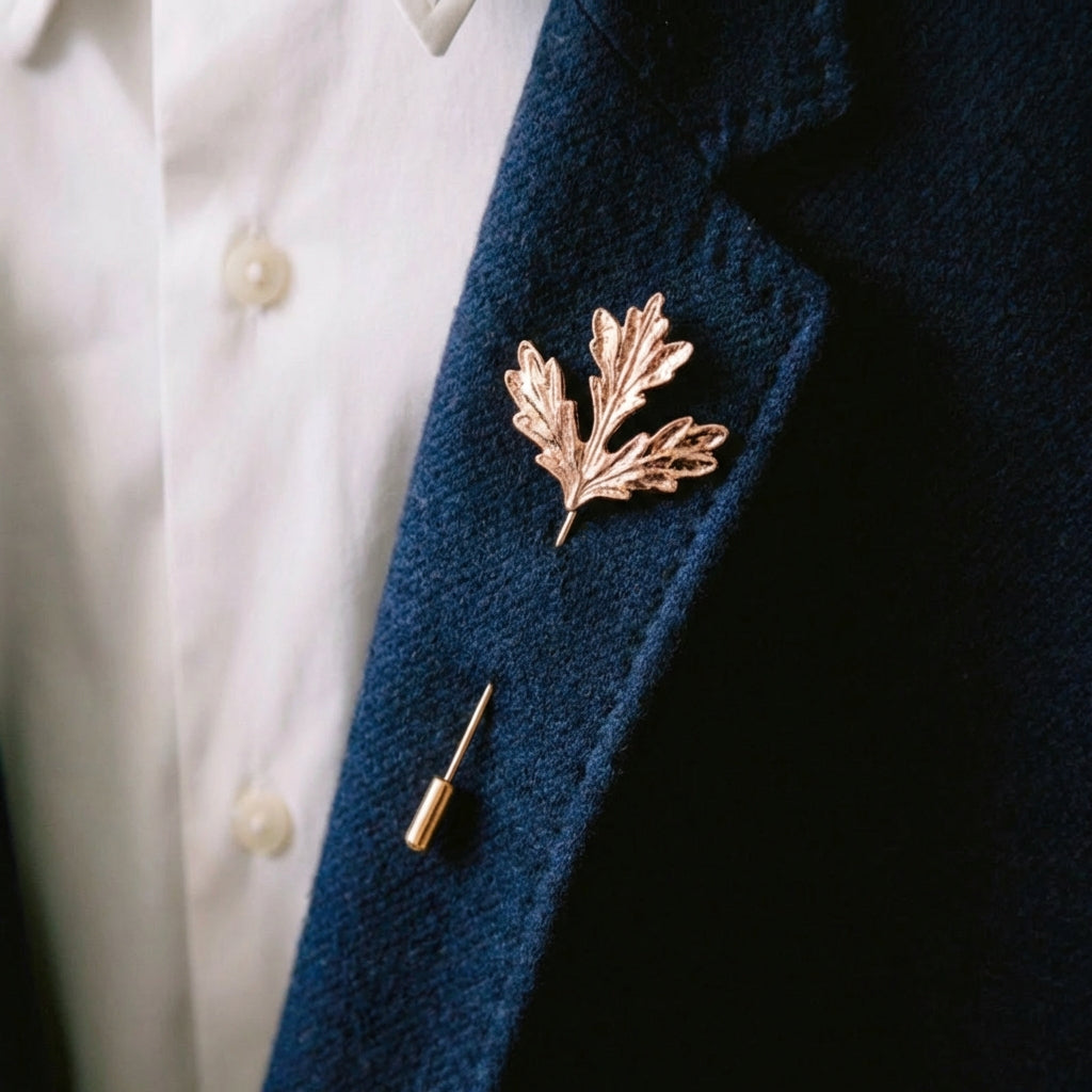 Maple leaf design men's lapels pins, men's brooches suits pins