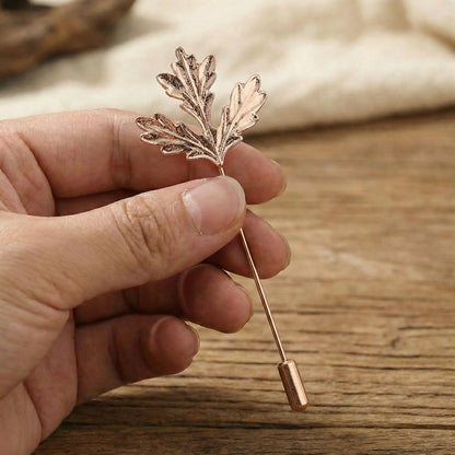 Maple leaf design men's lapels pins, men's brooches suits pins