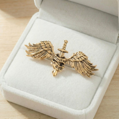 alsa Angel Guardian Sword Retro Men's Lapel Pins Suit Brooches