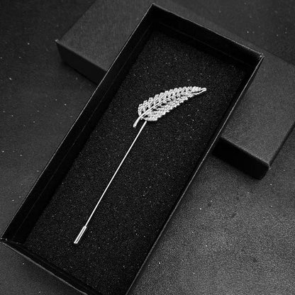 Leaf design men's suits lapel pins
