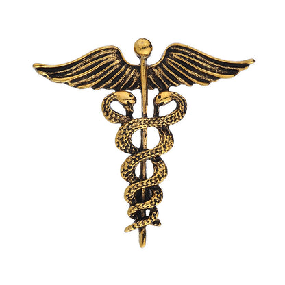 Pins à Revers Vintage Caducée Sceptre de Mercure Hermès