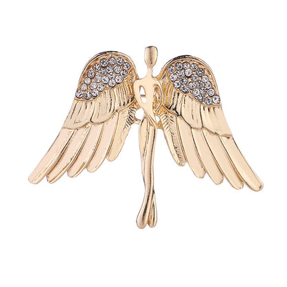 Zircon Angel Design Men's Suits Lapel Pins