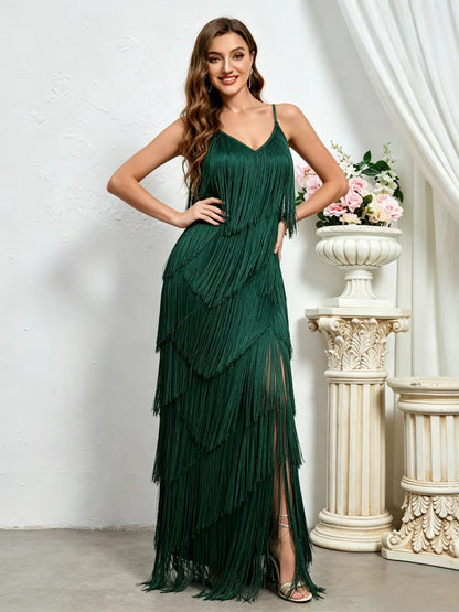 Women's Solid-Color Fringe-Trim Zip-Front Slim-Fit Sleeveless Apparel