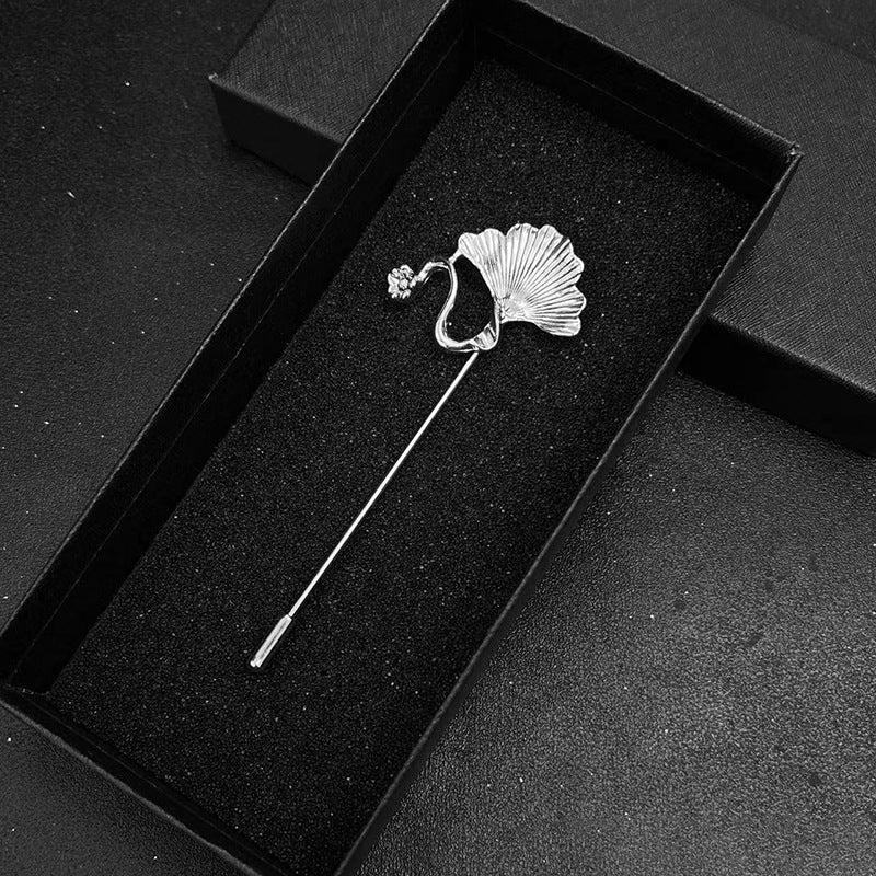 Lucky Ginkgo Leaf Design Men's Lapel Pins
