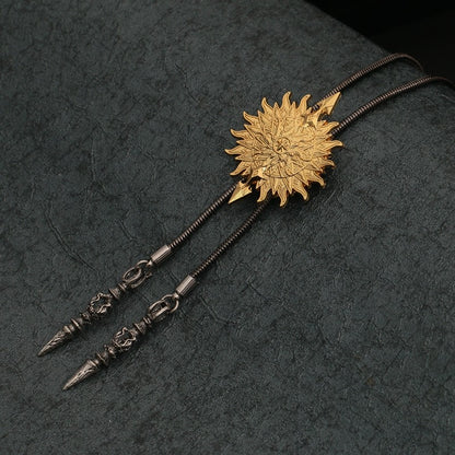 Metal Chain Bolo Tie Men's Adjustable Necklace Bow Tie Bow Flower Personalized New Shirt Bow Tie