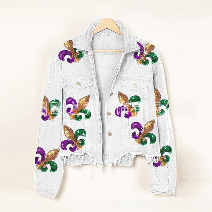 Corduroy Lapel Collar Long Sleeve Button-Front Point-Collar Relaxed-Fit Jacket for Everyday Smart-Casual Wear