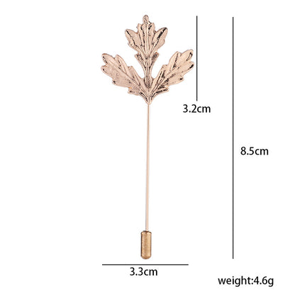 Maple leaf design men's lapels pins, men's brooches suits pins