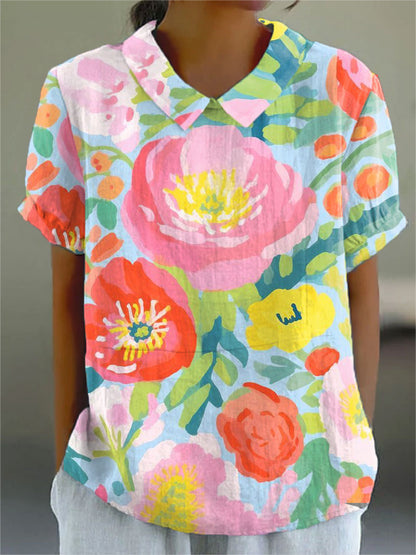 Women's Watercolor Flowers Art Print Dress