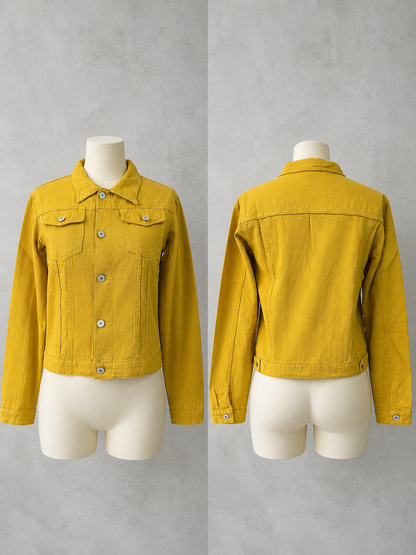 Lapel Collar Slim Fit Long Sleeve Jacket for Everyday Smart-Casual Wear