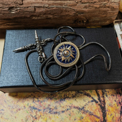 Sun Totem Bolo Tie: Western Cowboy Wedding Necktie