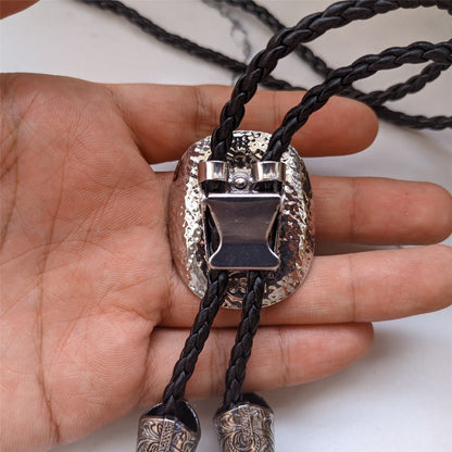 Cowboys Hat Mens Groomsmen Bridegroom Bola Bolo Tie Western Wedding Necklace - Boots Pendents Necktie