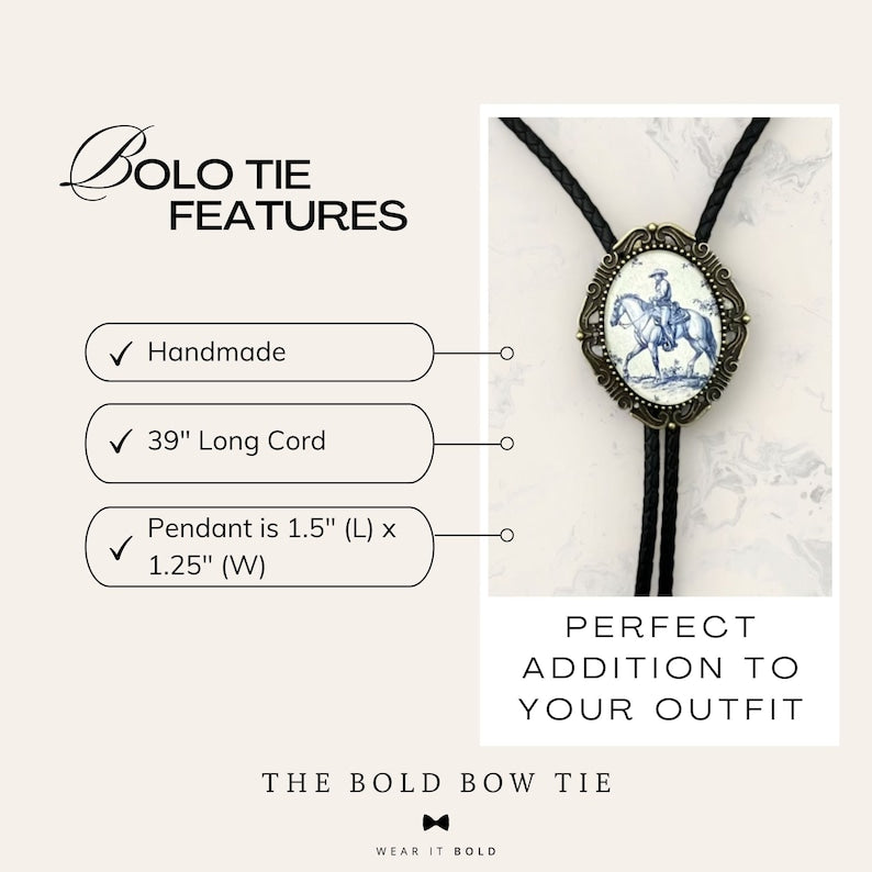 Southwestern Black Bolo Tie: Leather Cord Cowboy Necktie Onyx, Groomsmen Country Wedding
