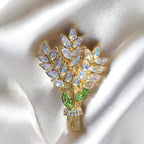 Lavender brooch purple crystal temperament accessories brooch gift pins