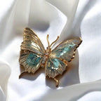 Vintage Butterfly Brooch Necklace: Dual-Purpose Jewelry, Gift Box