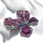 Copper zircon butterfly brooch, luxurious coat brooch 3 colors vintage jewelry