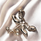 Blue enamel dragonfly brooch, vintage hand made jewelry brooches or pendant