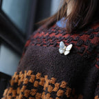 Mother of Pearl Shell Butterfly Brooch Gift Corsage