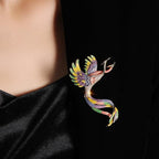 Colorful Phoenix Brooch Exquisite Enamel Pin Atmospheric Gift Jewelry