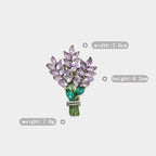 Lavender brooch purple crystal temperament accessories brooch gift pins