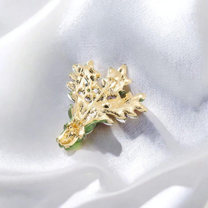 Lavender brooch purple crystal temperament accessories brooch gift pins