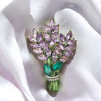 Lavender brooch purple crystal temperament accessories brooch gift pins