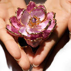 Original Luxury Jewelry Enamel Peony Brooch with Gift Box