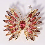 Flashing gradient crystal butterfly brooch original design handmade brooch and pendant gfit