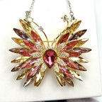 Flashing gradient crystal butterfly brooch original design handmade brooch and pendant gfit