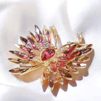 Flashing gradient crystal butterfly brooch original design handmade brooch and pendant gfit