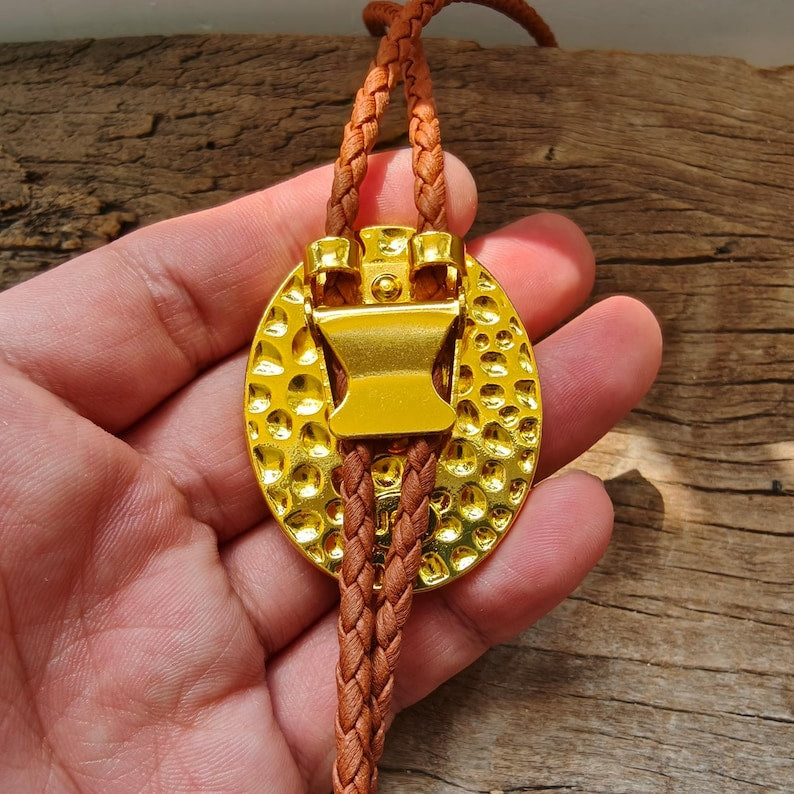 Bolo Tie en Nacre - Collier de Mariage pour Hommes Femmes Garçons d'honneur Marié - Cravate Cowboy Western