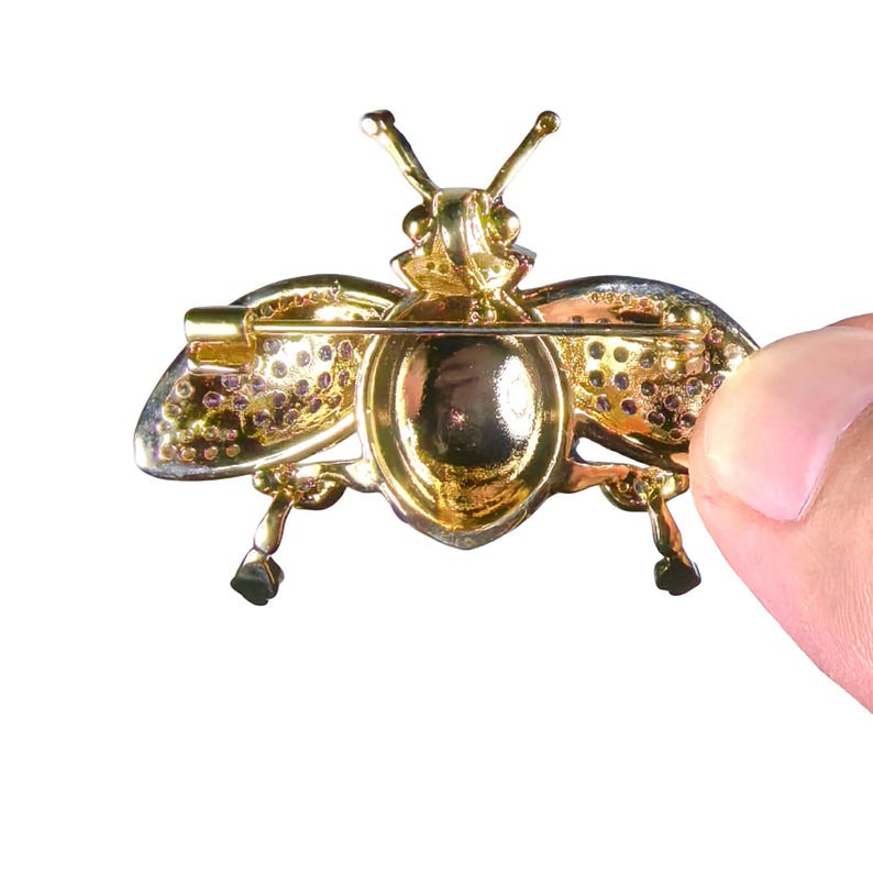 Handmade purple super flash ladybug brooch pendant, exquisite vintage luxury insect brooch jewelry