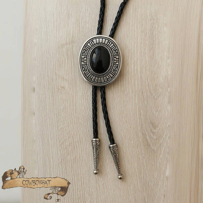 Vintage Horse Rider Cowboy Bolo Tie Western Rodeo Necktie for Men Leather Cord Necklace Accessories Men's Necklace Gift for Dad Gift for Him