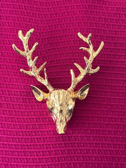 Deer head Lapel Pin for Men, Raindeer pin, Wedding Groomsmen Boutonniere, Suit Lapel Pin Acessories, Men Lapel Brooch, Gift for him Men Dad