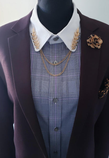 Tree Leaf Collar Pin