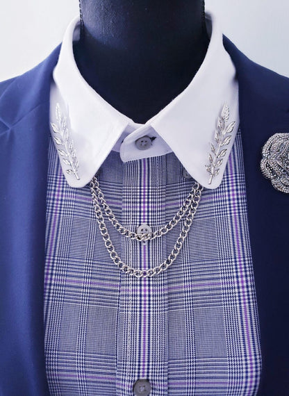 Tree Leaf Collar Pin