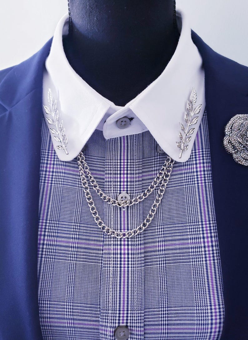 Tree Leaf Collar Pin