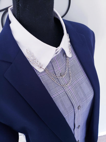 Tree Leaf Collar Pin