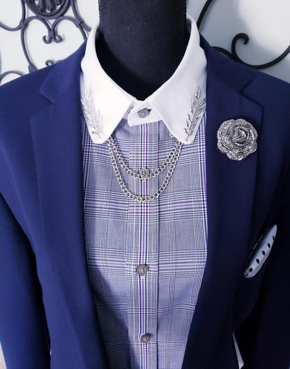 Tree Leaf Collar Pin