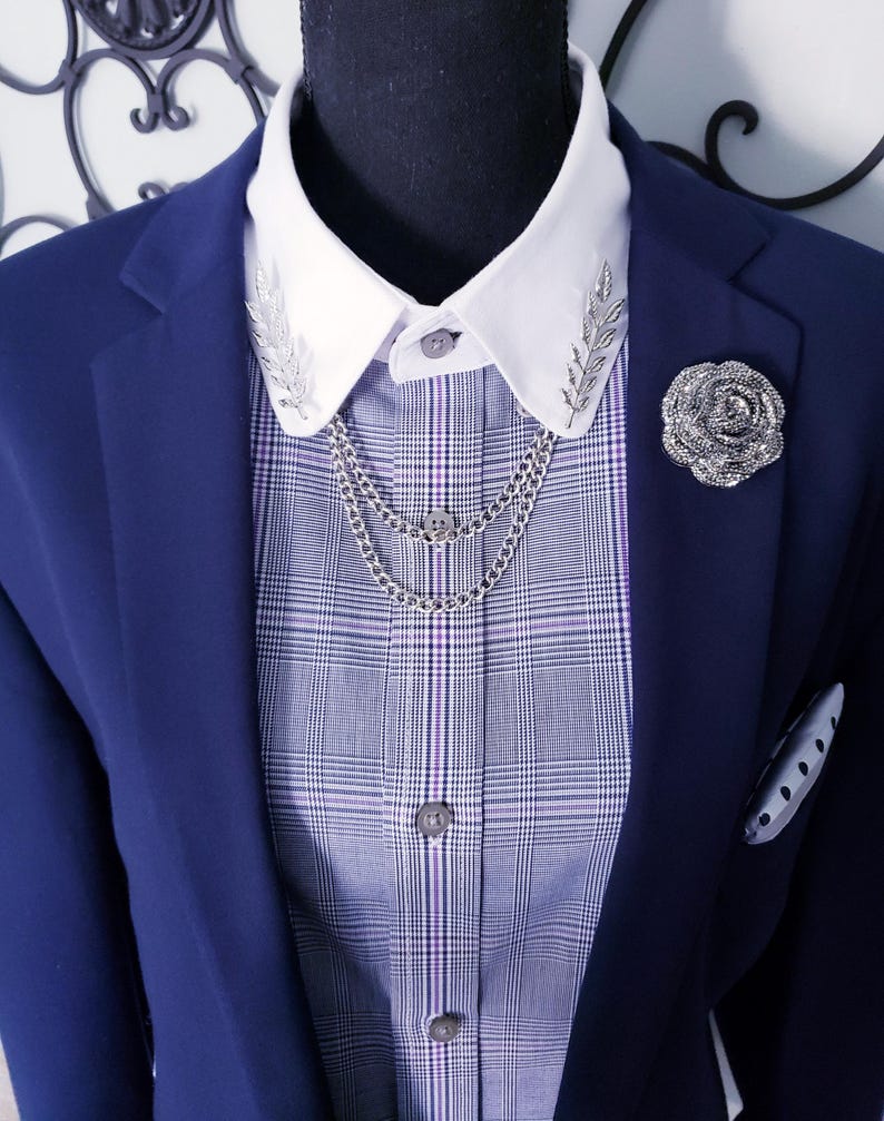 Tree Leaf Collar Pin