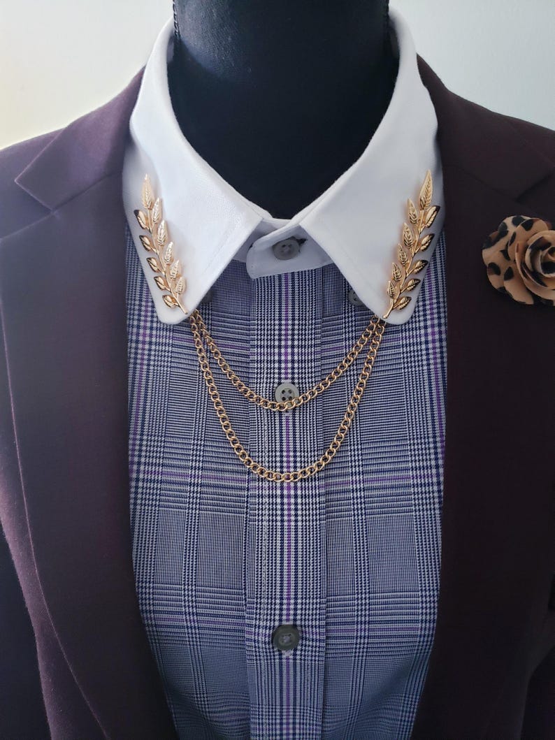 Tree Leaf Collar Pin