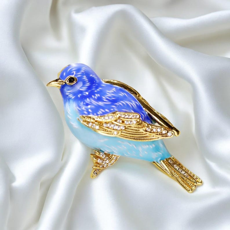 Vintage cultural and creative jewelry original art design oriole bird brooch handmade enamel painted original brooch gift