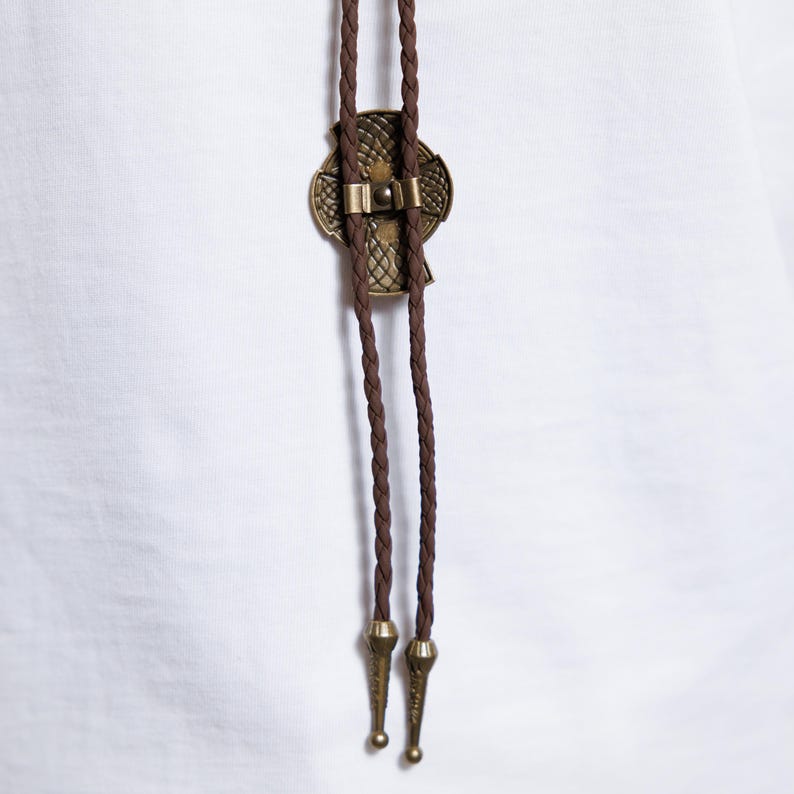 Gold bolo tie necklace, Cross bolo tie for men, Tiger eye bolo tie, Bolo tie brown cord, Bolo ties for women brown, Cowboy bolo tie for men