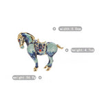 Original design intangible cultural heritage handmade enamel horse brooch
