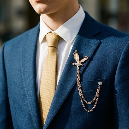 Silver Pegasus brooch, handmade jacket lapel pin brooch, men's British style brooch, men's gift, wedding groomsman,men's jewelry accessory