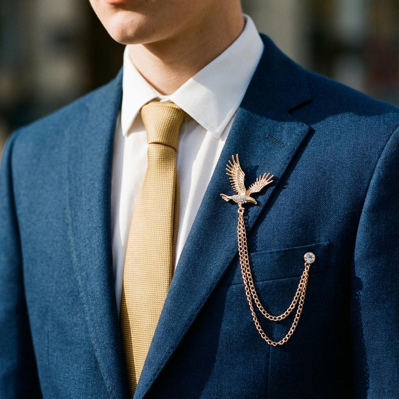 Silver Pegasus brooch, handmade jacket lapel pin brooch, men's British style brooch, men's gift, wedding groomsman,men's jewelry accessory