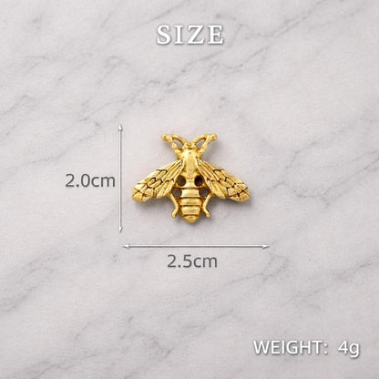 Bee Lapel Pin for Men – Gold Tone Zinc Alloy Insect Brooch for Suit Jacket