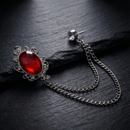 Chrysoberyl brooches,Chrysoberyl suit lapel brooches, coat lapel chain pins, men's brooches, wedding jewelry accessories