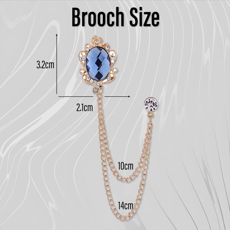 Chrysoberyl brooches,Chrysoberyl suit lapel brooches, coat lapel chain pins, men's brooches, wedding jewelry accessories